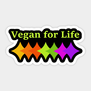 Vegan for Life Sticker